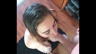 Girl sucking my dick വെറും വിഴുങ്ങാൻ എന്റെ എല്ലാ കം / ഫേഷ്യൽ