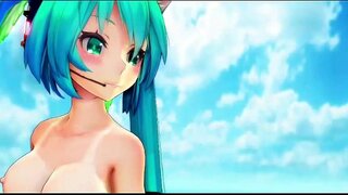 Miku Append Ngoma Sexy Nude MMD