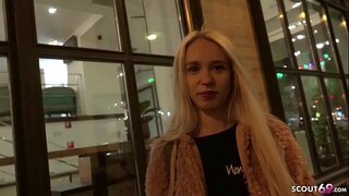 NEMECKÝ SCOUT - Teen Arteya za peniaze pevného kurva a sania