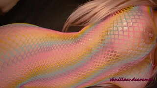 Blonde Slut കോഴി അവളുടെ നീണ്ട ലോലിപോപ്പ്